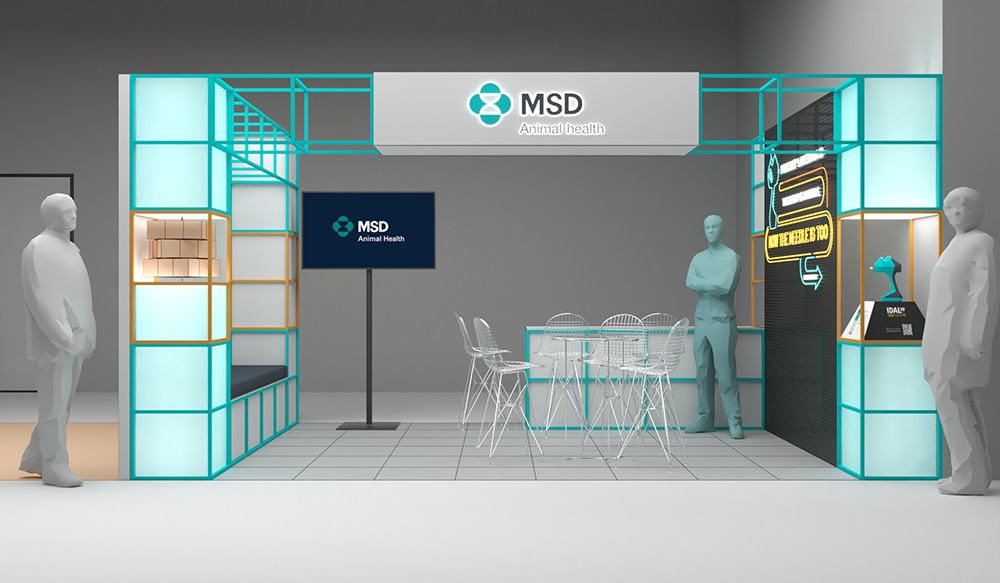 MSD Animal Health's booth at ESPHM